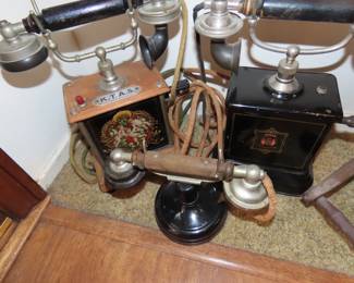 Vintage telephones.