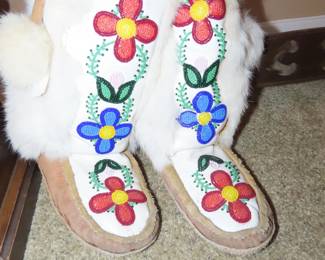 Beaded Moccasin boots