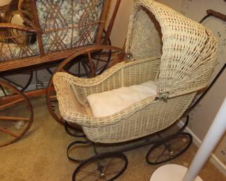 Victorian antique doll carriage.