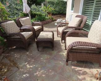 5 piece patio set.