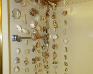 Shell wall hangings.