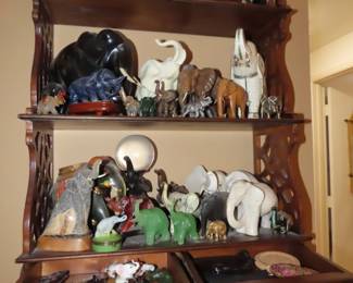 Elephants of all descriptions and sizes.