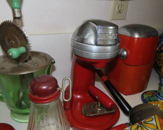 Vintage kitchen appliances.