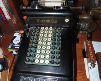 Burroughs adding machine.