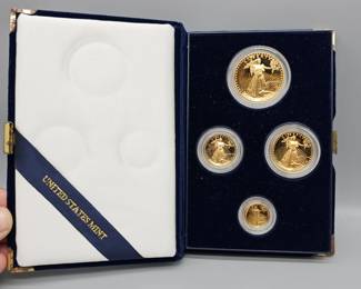 Gold American Eagle 4 Coin Set