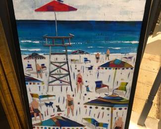 Debo Groover Signed.  Polymer and Acrylic on Wood Panal