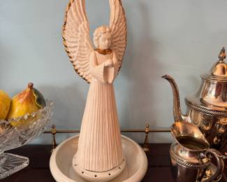 Hutschenreuther ceramic angel vase-centerpiece 15"H