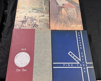 Group of 4 Concord College Pine Tree yearbooks