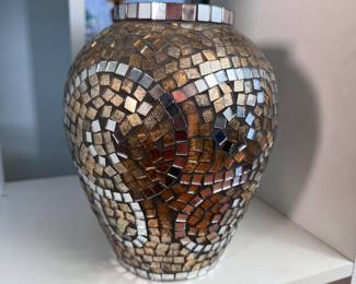 Mosaic vase 8"