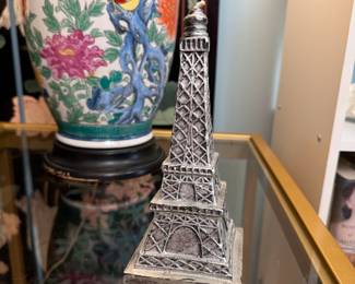 Wax candle Eiffel Tower 7"H