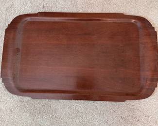 Vintage deco wooden tray 26" x 15"