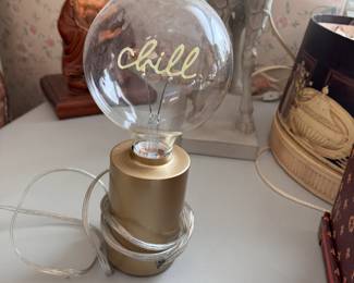 Decorative 'Chill' Lamp 12"H