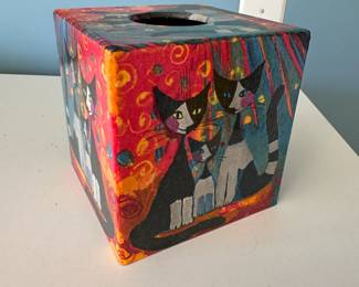 Wachtmeister cats tissue box cover