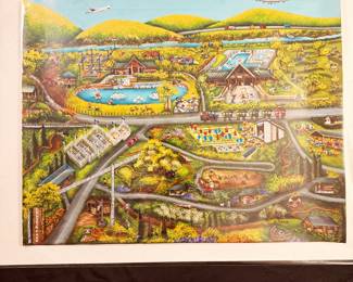 Coonskin Park Mural poster by Linda Conner (Multiple Available) 16" x 20"