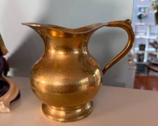 Brass pitcher 6"