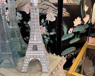 Jeweled resin Eiffel Tower 12"H