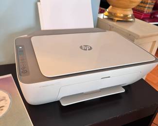 HP printer model SNPRC-1901-01, works on initial test, may need adjustments, comes with pack of paper and holder