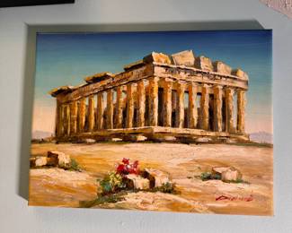 Acropolis painting on canvas 12" x 16"