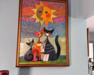 Wachtmeister print of cats under the sun 29" x 21"