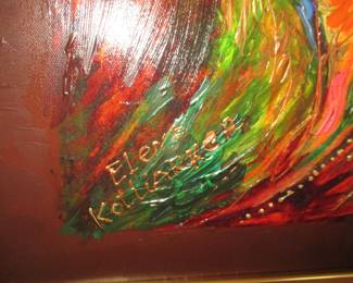 signature on artwork
