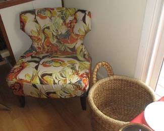 chair and basket