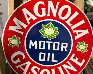 24" Metal enamel sign