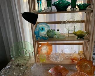 Living Room 
Glassware 
Carnival glass
Depression glass 