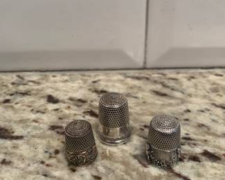 Living Room 
Case Table 
Sterling thimbles