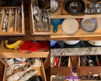 Kitchen 
Small appliances, utensils, bakeware