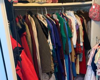 Primary Bedroom
Woman’s clothing-some vintage