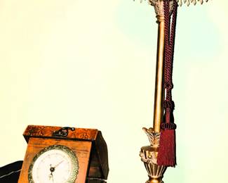 Lamps, clock and music box