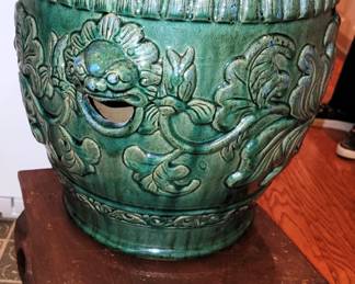Oriental ceramic side table