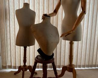 Women’s and Child sized Dress Forms. Antique and Vintage.