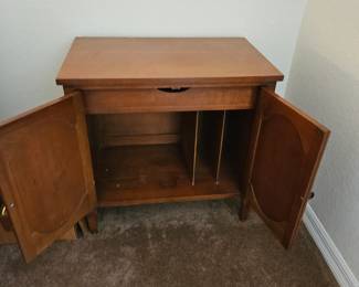 Record cabinet opened