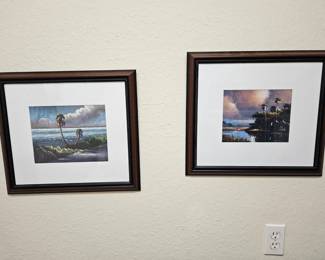 Here are the 2 highwayman prints $50 each framed