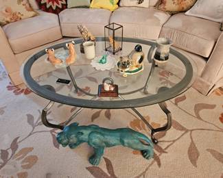 Glass coffee table $45
