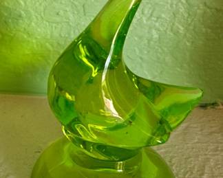 Uranium glass duck $15