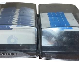 Two Rolodex Card Files