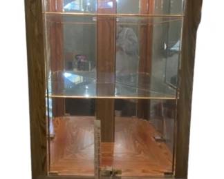 Lighted Corner Curio Cabinet