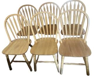 Wooden Slat Back Chairs
