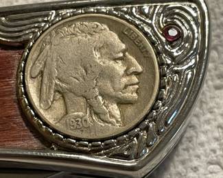 Indian Head Nickel Collector Knife 