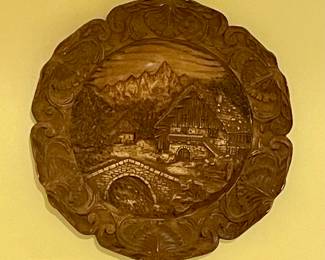 ENGRAVED WOODEN PLATE/PLAQUE