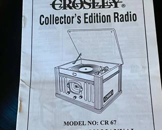CROSLEY COLLECTOR'S EDITION RADIO MODEL NO: CR 67