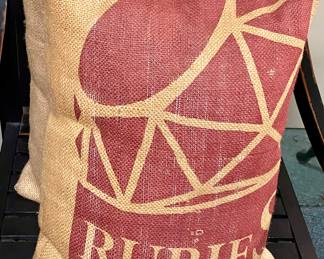 BURLAP COFFEE BAG PILLOWS