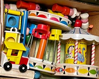 VINTAGE FISHER PRICE CARNIVAL/CAROUSEL SET