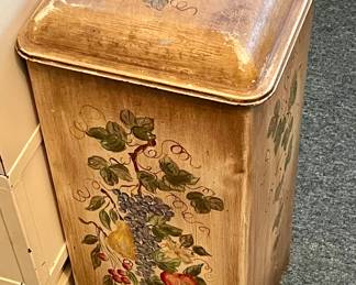 ANTIQUE PAINTED ASH CAN