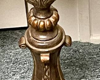 LARGE METAL CANDLESTICK #1