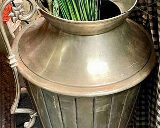 LARGE METAL VASE