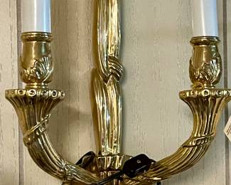 BRASS WALL SCONCE