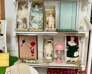DOLLS, TOYS, WICKER CHAIR & MORE!